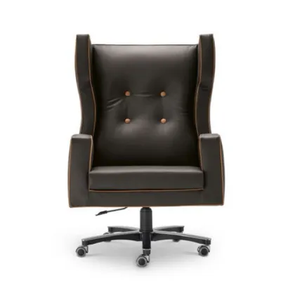 Zdjęcie Luksusowy fotel skórzany do biura