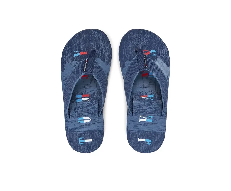 obrazek 1 Tommy Jeans Japonki Tjm Elevated Beach Sandal EM0EM01561 Niebieski