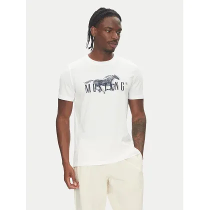 Zdjęcie Mustang T-Shirt Austin 1016492 Biały Regular Fit
