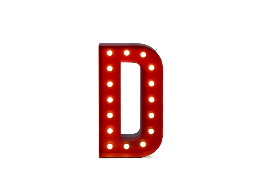 obrazek 1 Designerska świecąca litera D