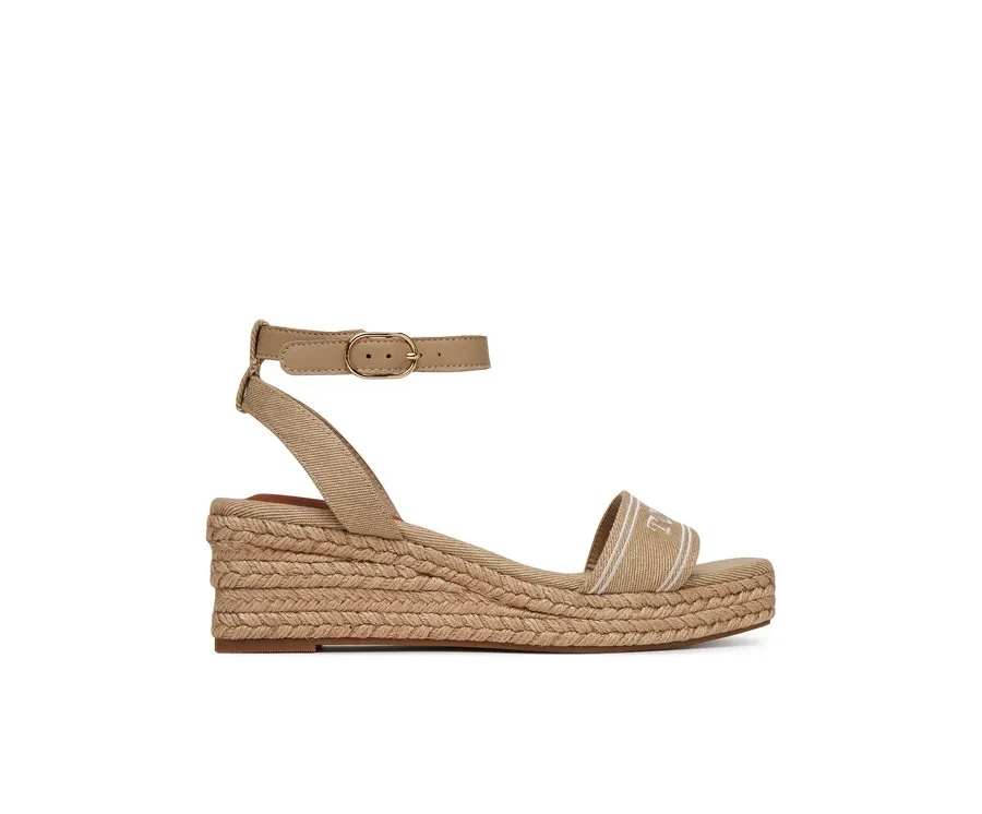 obrazek 1 Tommy Hilfiger Espadryle Tommy Hilfiger Espad Mid Wedge FW0FW08805 Beżowy