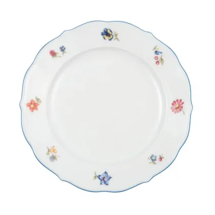 Zdjęcie Porcelanowy okrągły talerz śniadaniowy 20 cm z pięknym zdobieniem w stylu klasycznym – Seltmann Weiden