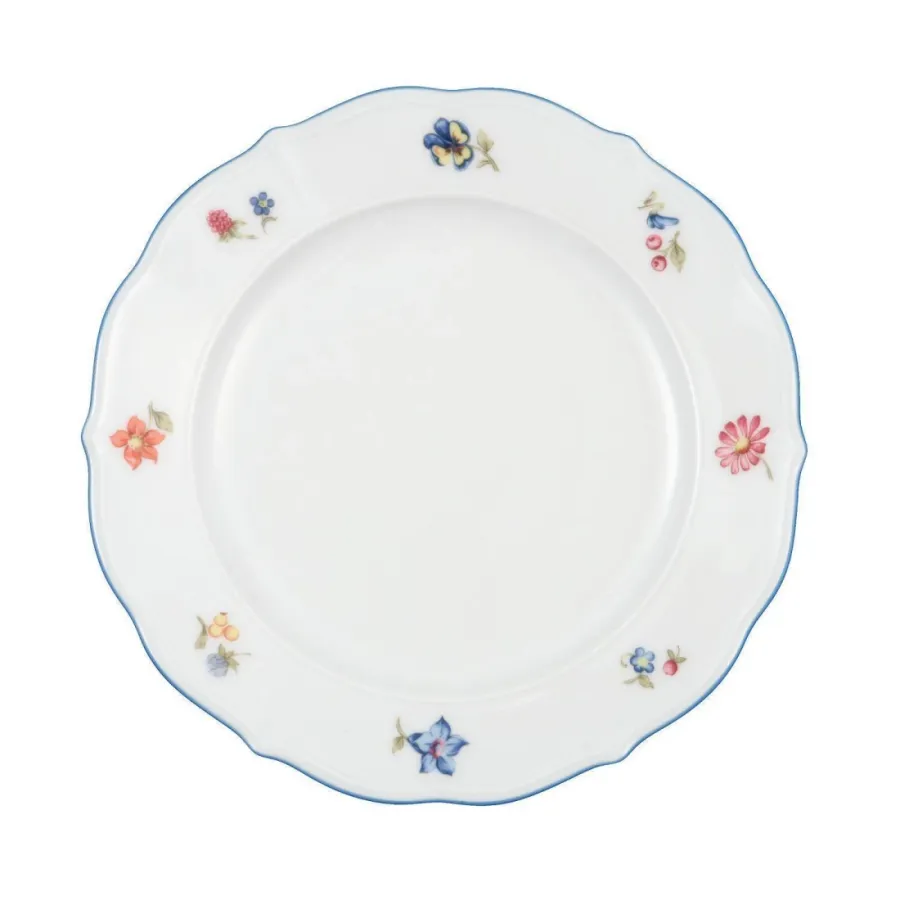 obrazek 1 Porcelanowy okrągły talerz śniadaniowy 20 cm z pięknym zdobieniem w stylu klasycznym – Seltmann Weiden