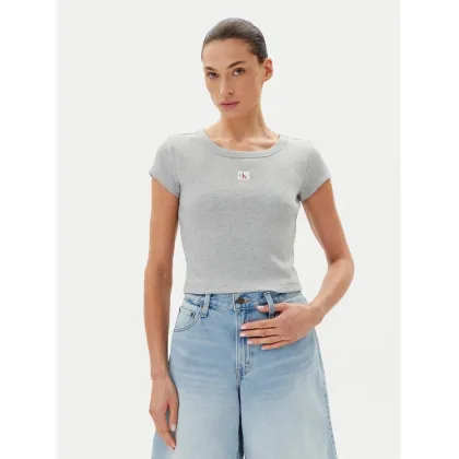 Zdjęcie Calvin Klein Jeans T-Shirt LV047C200G Szary Slim Fit