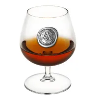 Picture A personalized gift with a tin initial - a brandy glass