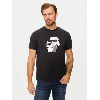 Zdjęcie KARL LAGERFELD T-Shirt 755061 544241 Czarny Regular Fit