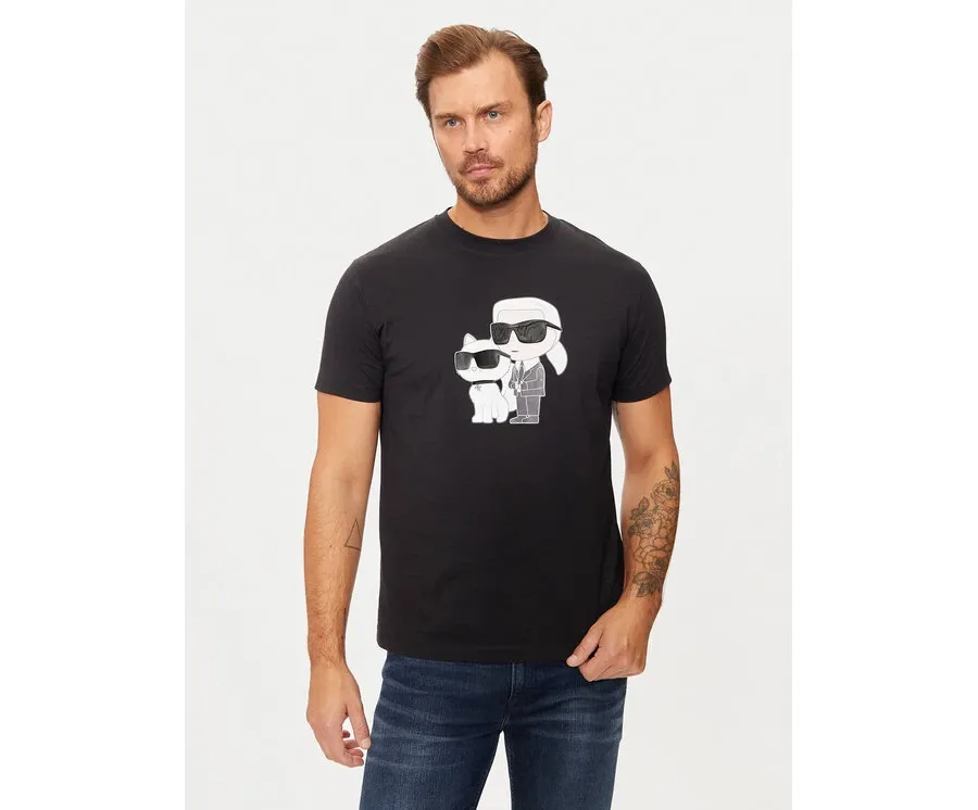 obrazek 1 KARL LAGERFELD T-Shirt 755061 544241 Czarny Regular Fit