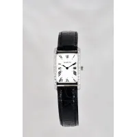 Picture Watch with a crocodile leather strap - Fabrizio Di Cori