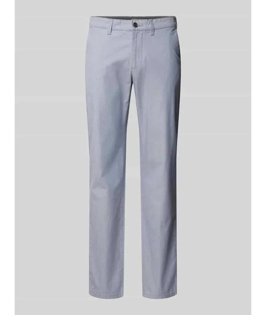 obrazek 1 Chinosy o kroju regular fit z fakturowanym wzorem