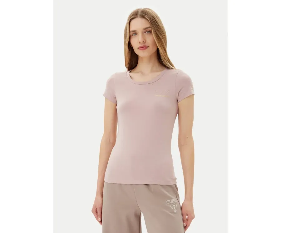 obrazek 1 EA7 Emporio Armani T-Shirt 8NTT65 TJDQZ U4079 Różowy Regular Fit