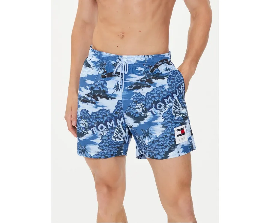 obrazek 1 Tommy Hilfiger Szorty kąpielowe UM0UM03150 Niebieski Regular Fit