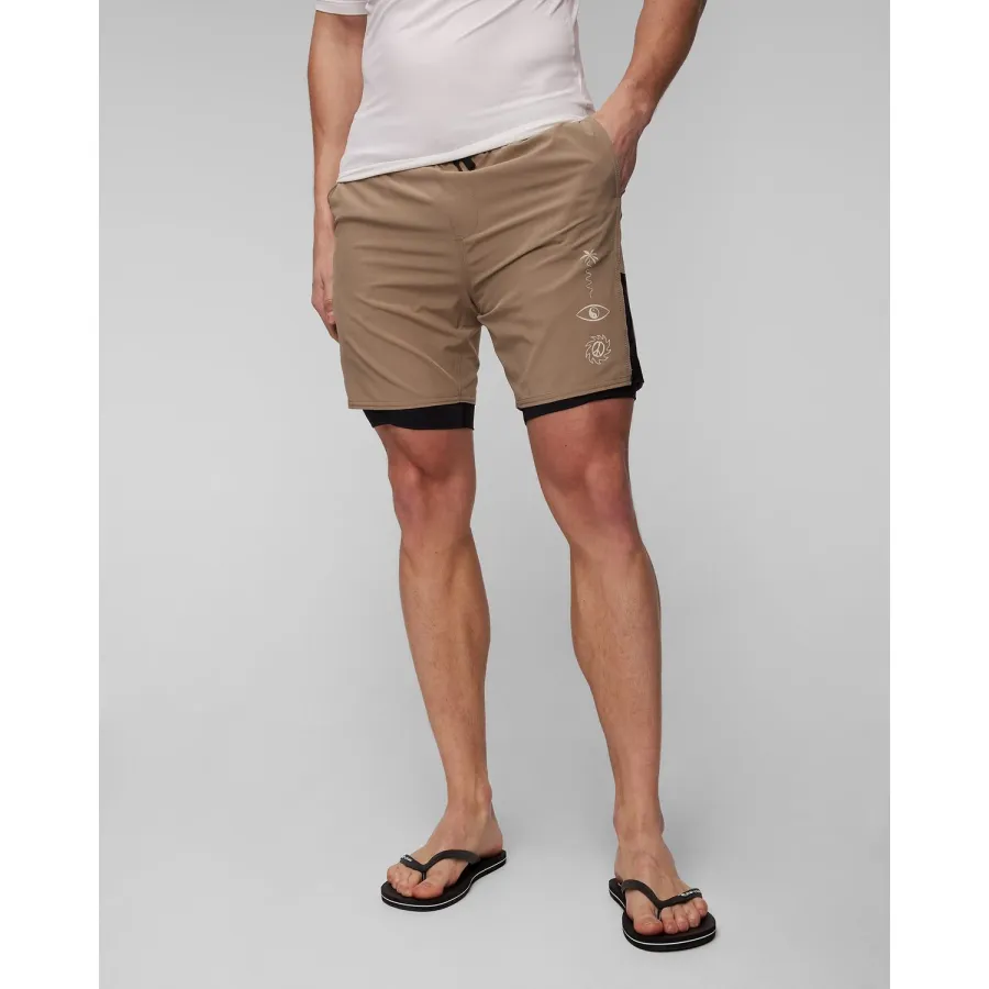 obrazek 1 Beżowe Spodenki Męskie Quiksilver Omni Training Short 17