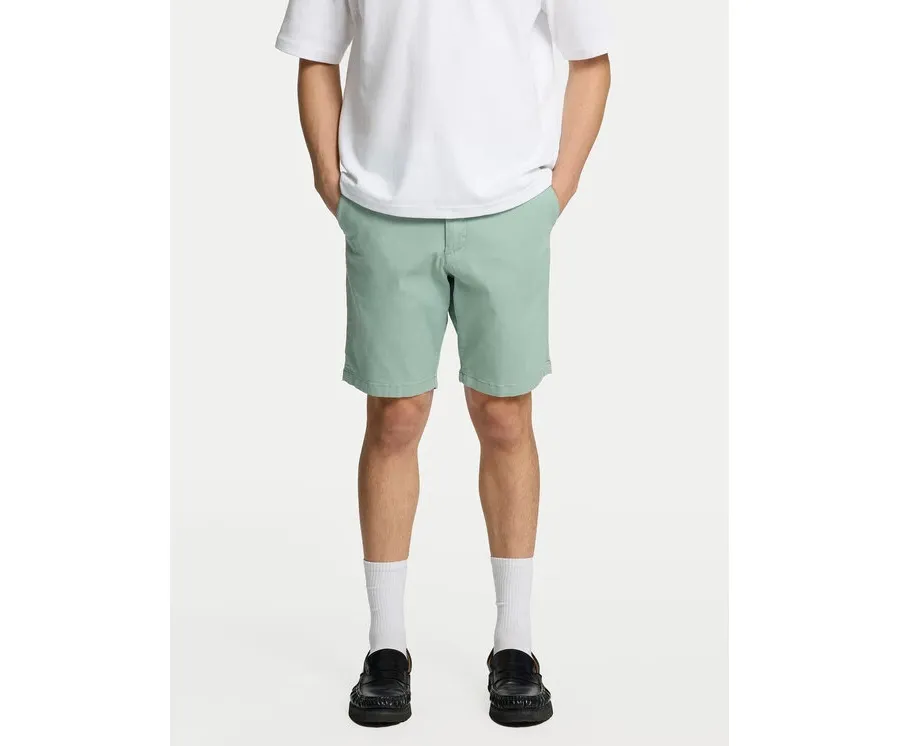 obrazek 1 Selected Homme Szorty materiałowe Miles 16092329 Zielony Slim Fit