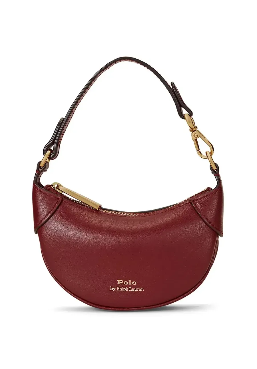 obrazek 1 Polo Ralph Lauren torebka skórzana kolor bordowy 427938050