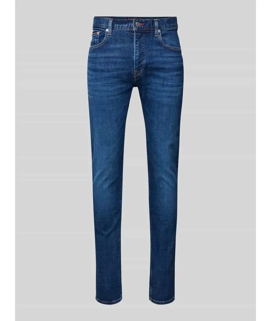 obrazek 1 Tommy Hilfiger Jeansy Bleecker MW0MW34511 Granatowy Slim Fit