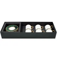 Picture Luxurious set of coffee cups and saucers - Porcel