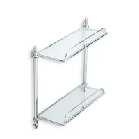 Picture Wall-mounted rectangular double shelf for a stylish bathroom – Stilhaus