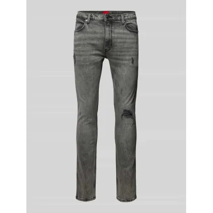 Zdjęcie Jeansy o kroju skinny fit z przetarciami model ‘HUGO 734’