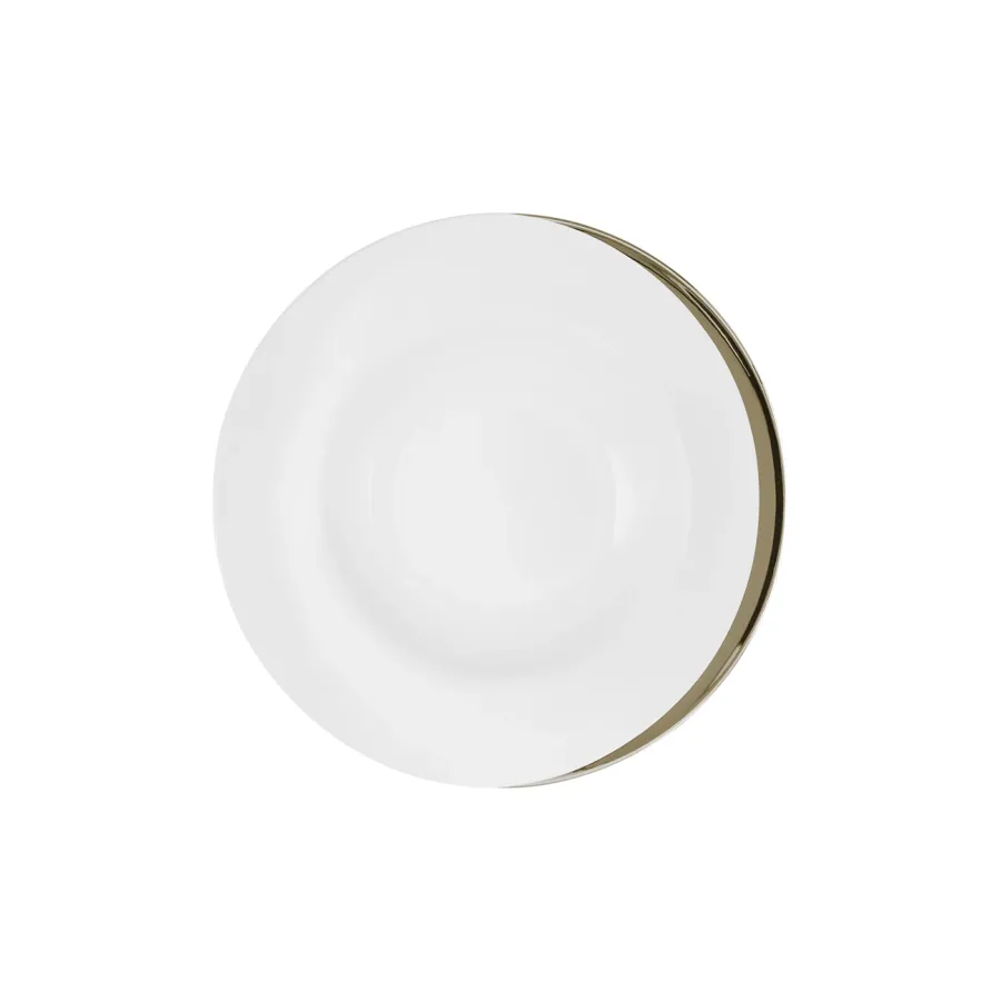 obrazek 1 Zjawiskowy porcelanowy talerz do zupy 23 cm - Porcel