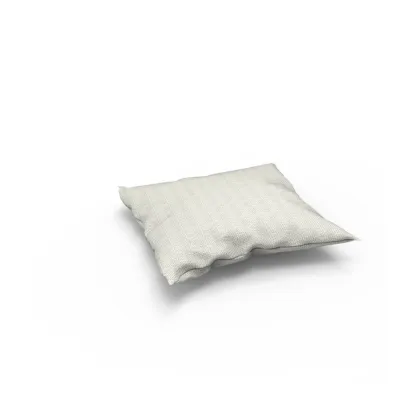 Picture Set of 5 square Jolly pillows with removable covers made of waterproof material in a delicate pearl color
