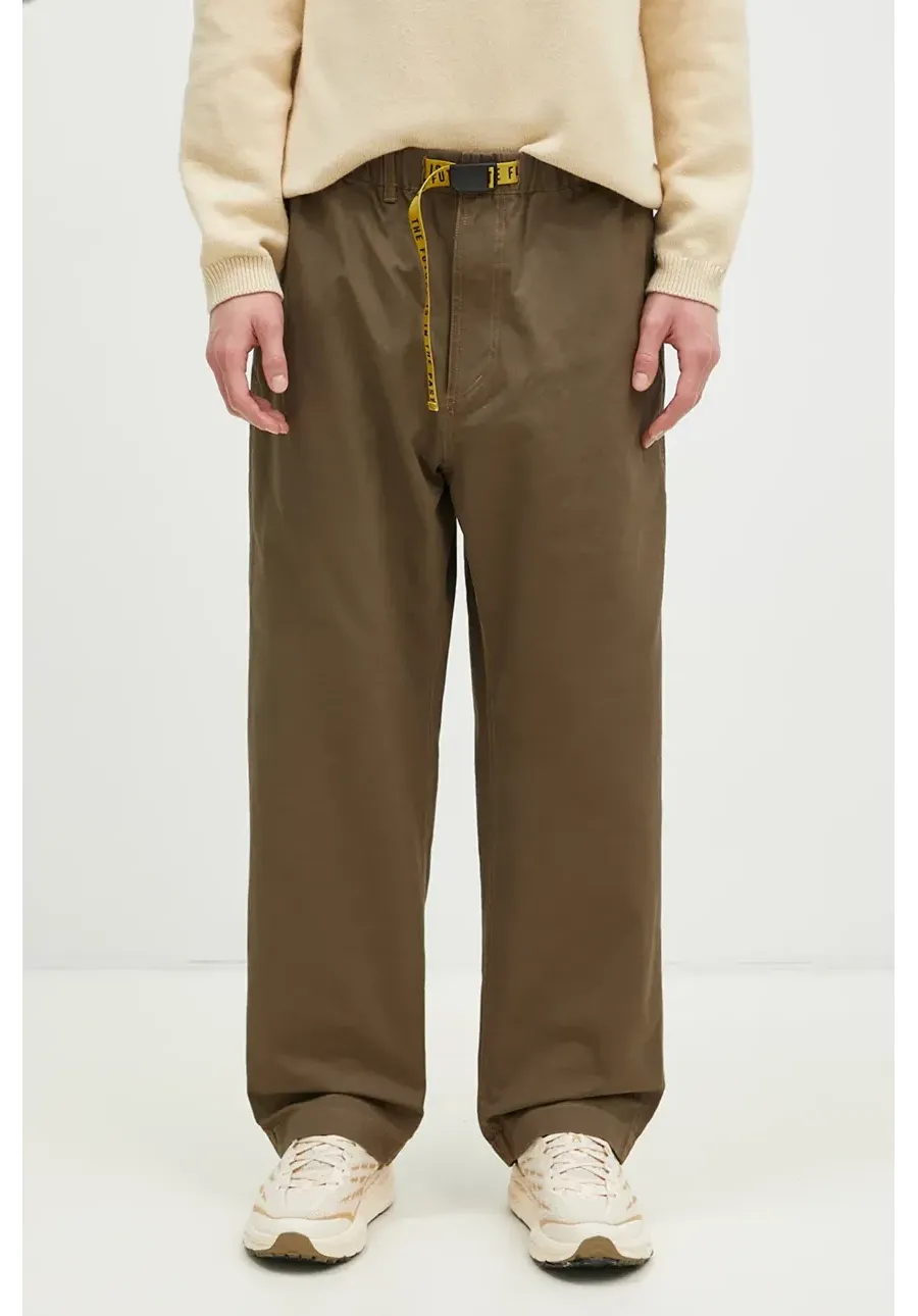 obrazek 1 Human Made spodnie bawełniane Easy Pants kolor zielony proste HM28PT018