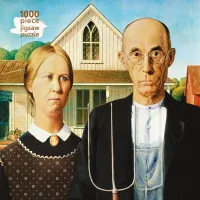Picture Puzzles for adults Grant Wood: American Gothic - Flame Tree Publishing
