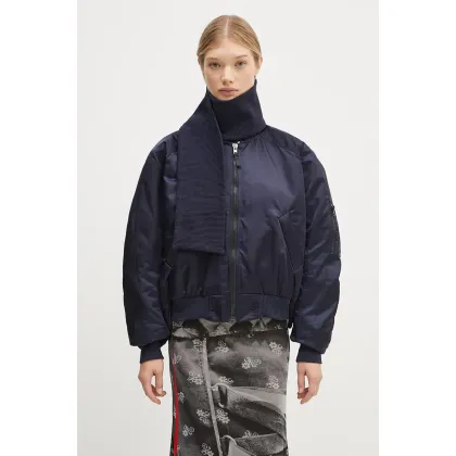 Zdjęcie Ottolinger kurtka bomber Scarf Bomber Jacket damski kolor granatowy przejściowa 1090604221