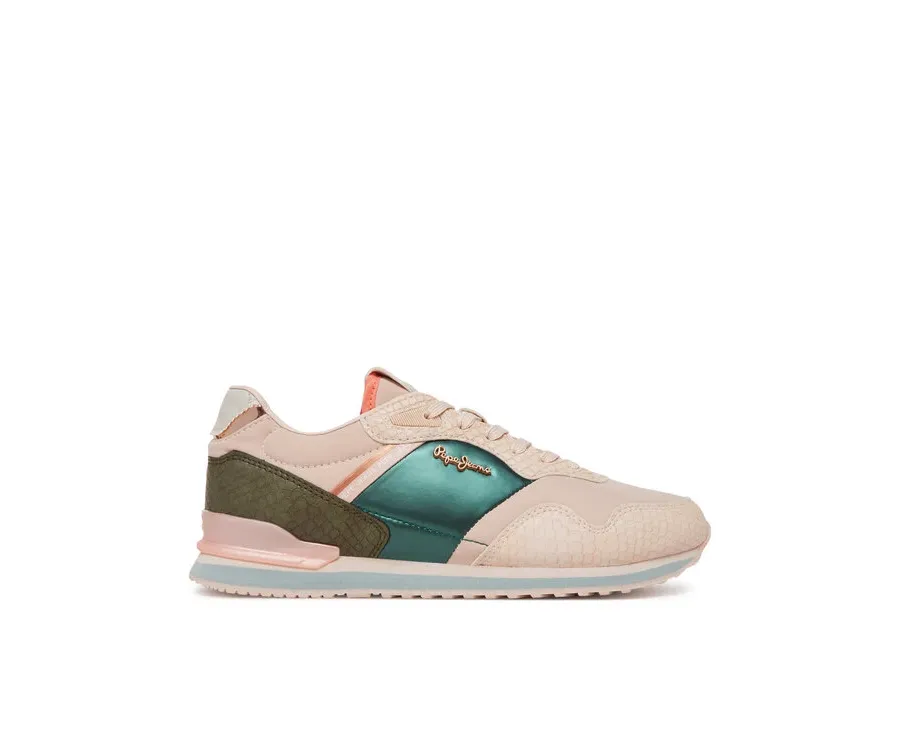 obrazek 1 Pepe Jeans Sneakersy London Mix PLS40044 Różowy
