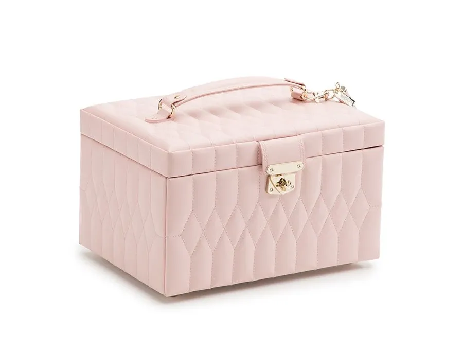 obrazek 3 Elegancka szkatułka na biżuterię Caroline Medium Rose Quartz