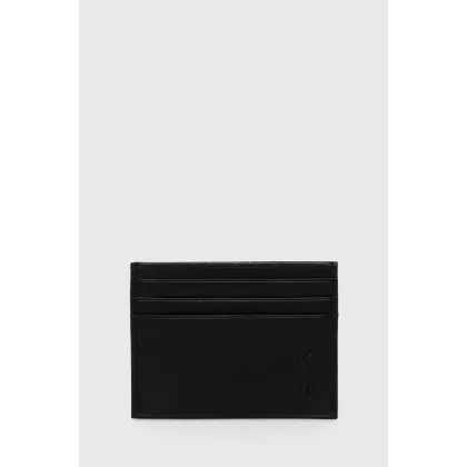 Zdjęcie Polo Ralph Lauren etui na karty skórzane kolor czarny 405913722