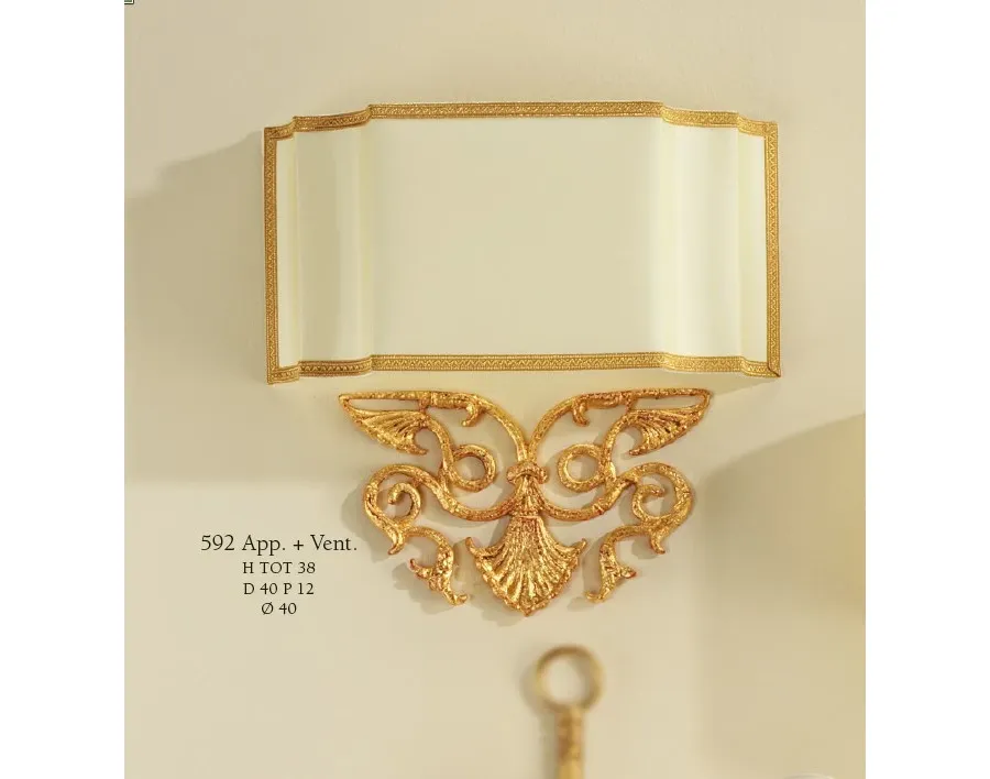 obrazek 1 Stylowa lampa ścienna z „fryzem” i wachlarzem - Il Paralume Marina