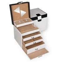 Picture Tasteful jewelry box with automatic tray - Sacher