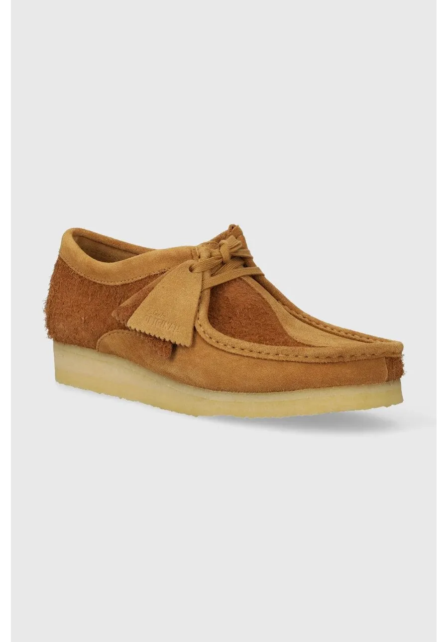obrazek 1 Clarks Originals półbuty zamszowe Wallabee męskie kolor brązowy 26175917