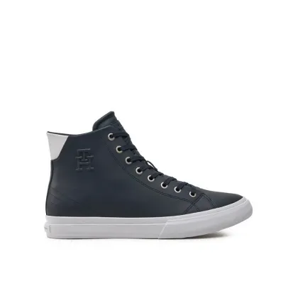 Zdjęcie Tommy Hilfiger Sneakersy Th Hi Vulc Street Lth Ess FM0FM04897 Niebieski