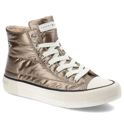 Zdjęcie Różowe Trampki Tommy Hilfiger Modne Pikowane Buty Damskie