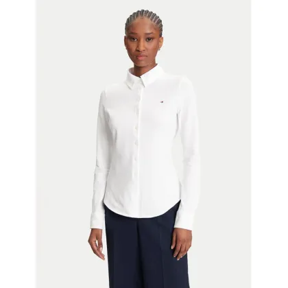 Zdjęcie Tommy Hilfiger Koszula 1985 WW0WW43528 Écru Slim Fit