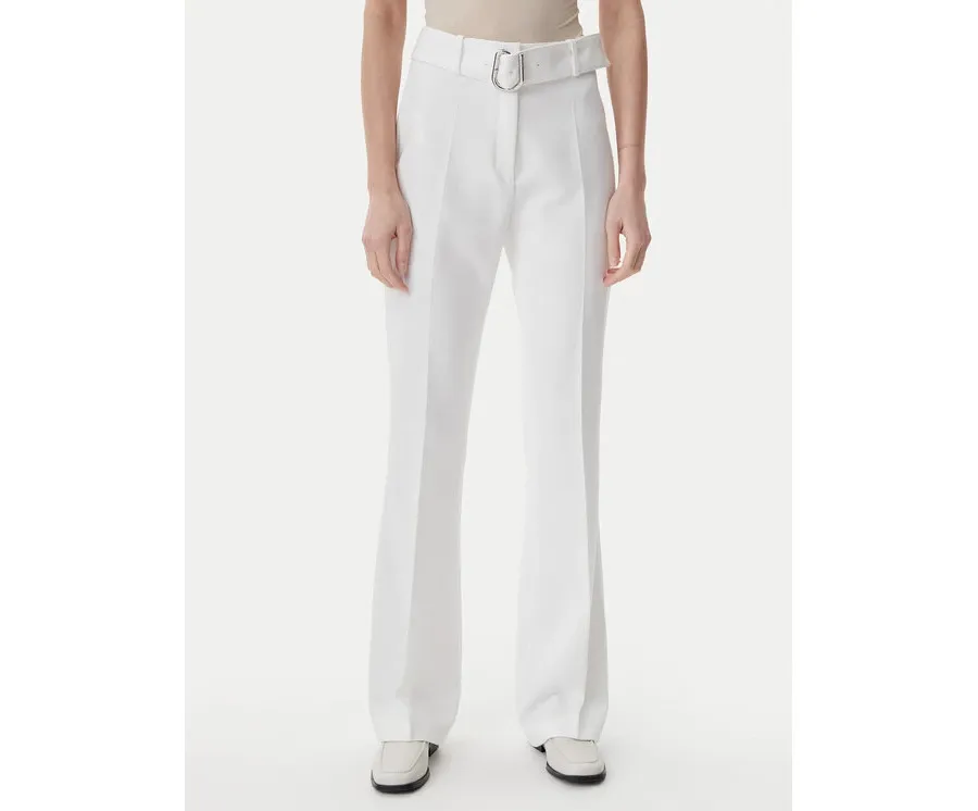 obrazek 1 HUGO Spodnie materiałowe 50537602 Biały Flare Fit