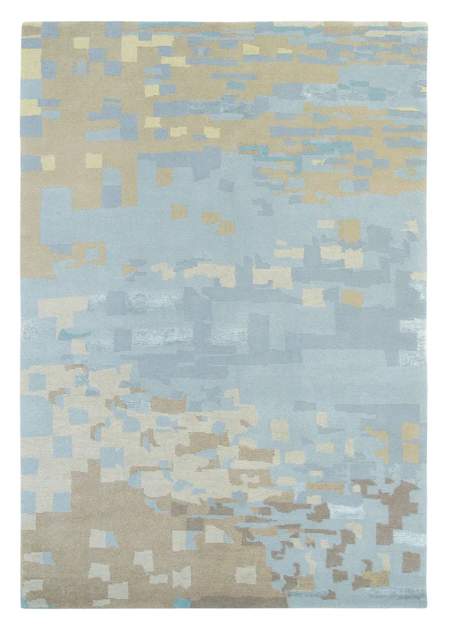 obrazek 1 Elegancki błętkitno beżowy dywan nowoczesny - YARA MIST 134218