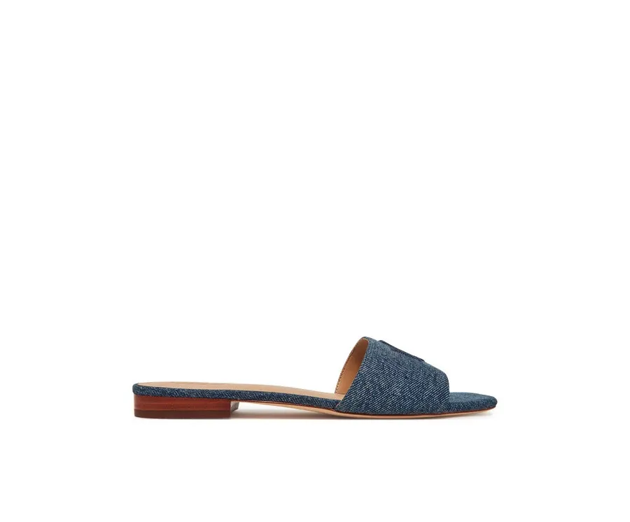 obrazek 1 LAUREN RALPH LAUREN Klapki Everley 802966836001 Niebieski