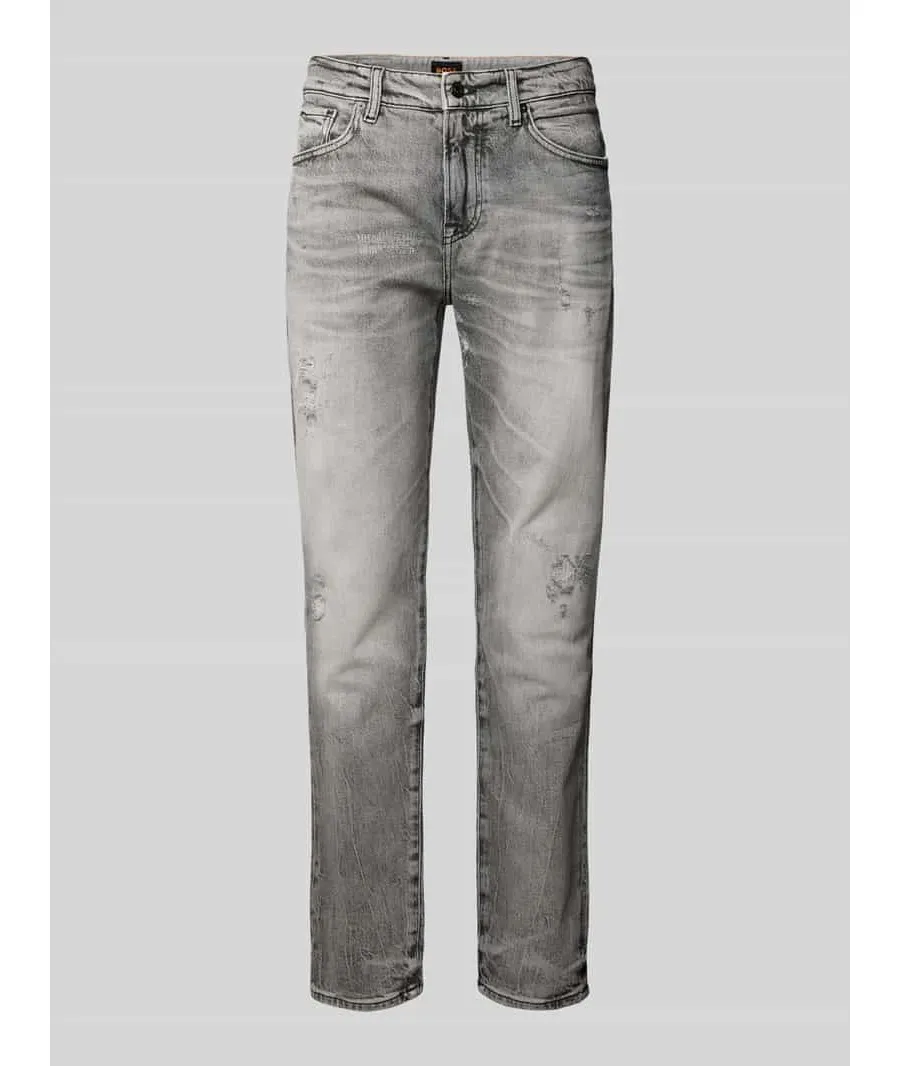 obrazek 1 Jeansy o kroju regular fit z naszywką z logo model ‘MAINE’