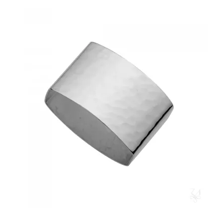 Zdjęcie Piękny stylowy srebrny pierścień na serwetki - Zaramella Argenti