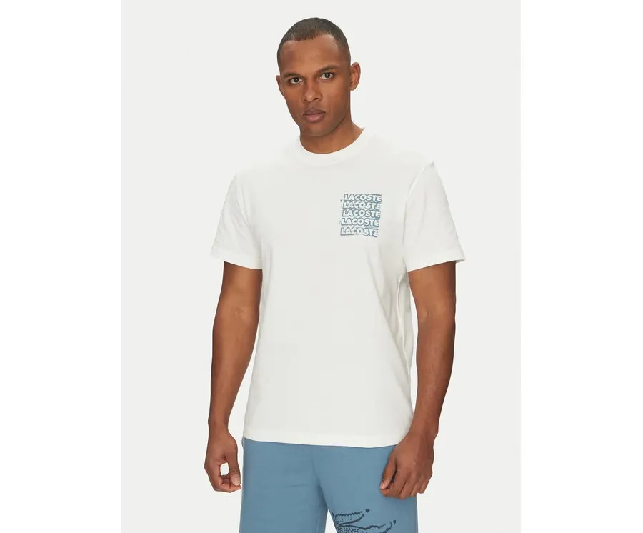 obrazek 1 Lacoste T-Shirt TH0288 Écru Classic Fit