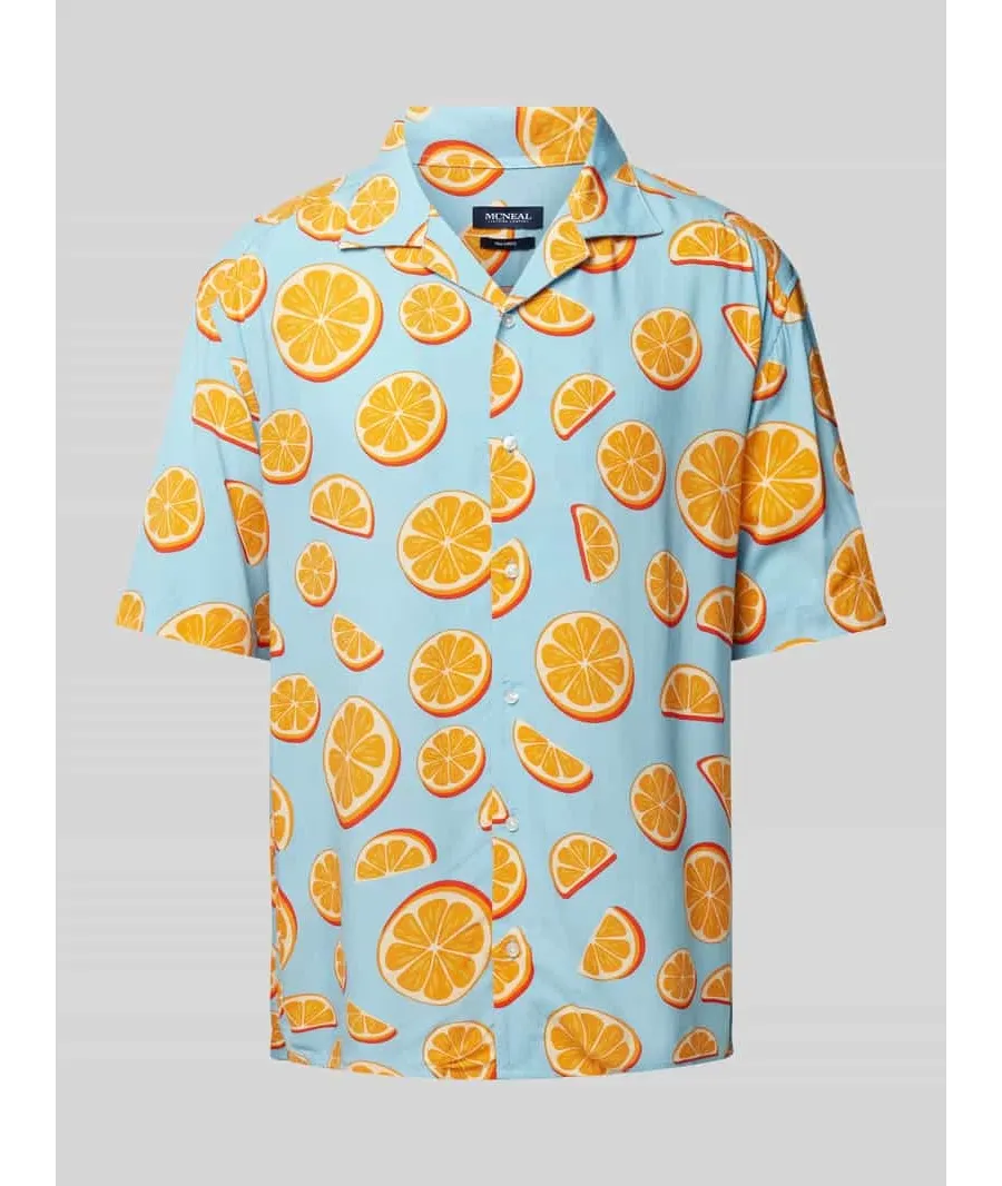 obrazek 1 Koszula casualowa o kroju regular fit z nadrukiem na całej powierzchni