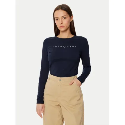 Zdjęcie Tommy Jeans Bluzka DW0DW19434 Granatowy Slim Fit