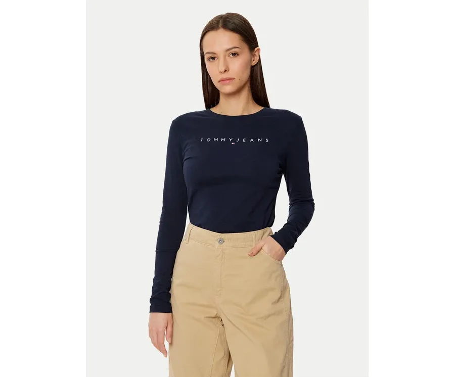 obrazek 1 Tommy Jeans Bluzka DW0DW19434 Granatowy Slim Fit