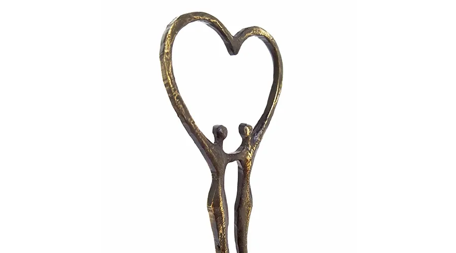 obrazek 3 Urocza statuetka z platerowanego brązu "Dużo szczęścia w przyszłych czasach" - cudowny prezent z okazji rocznicy