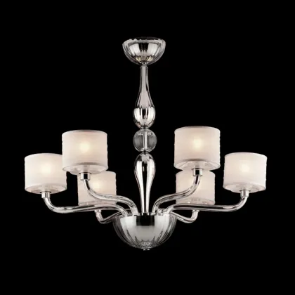 Picture Original blown Murano glass chandelier - Lucevetro