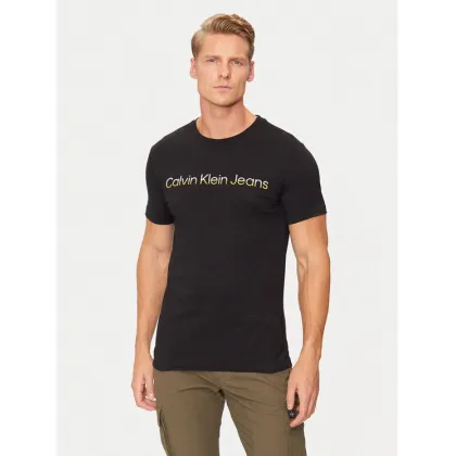 Zdjęcie Calvin Klein Jeans T-Shirt Two Tone Institutional J30J325676 Czarny Regular Fit
