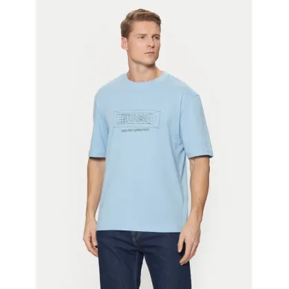 Zdjęcie HUGO T-Shirt Nufrancos 50532095 Niebieski Regular Fit