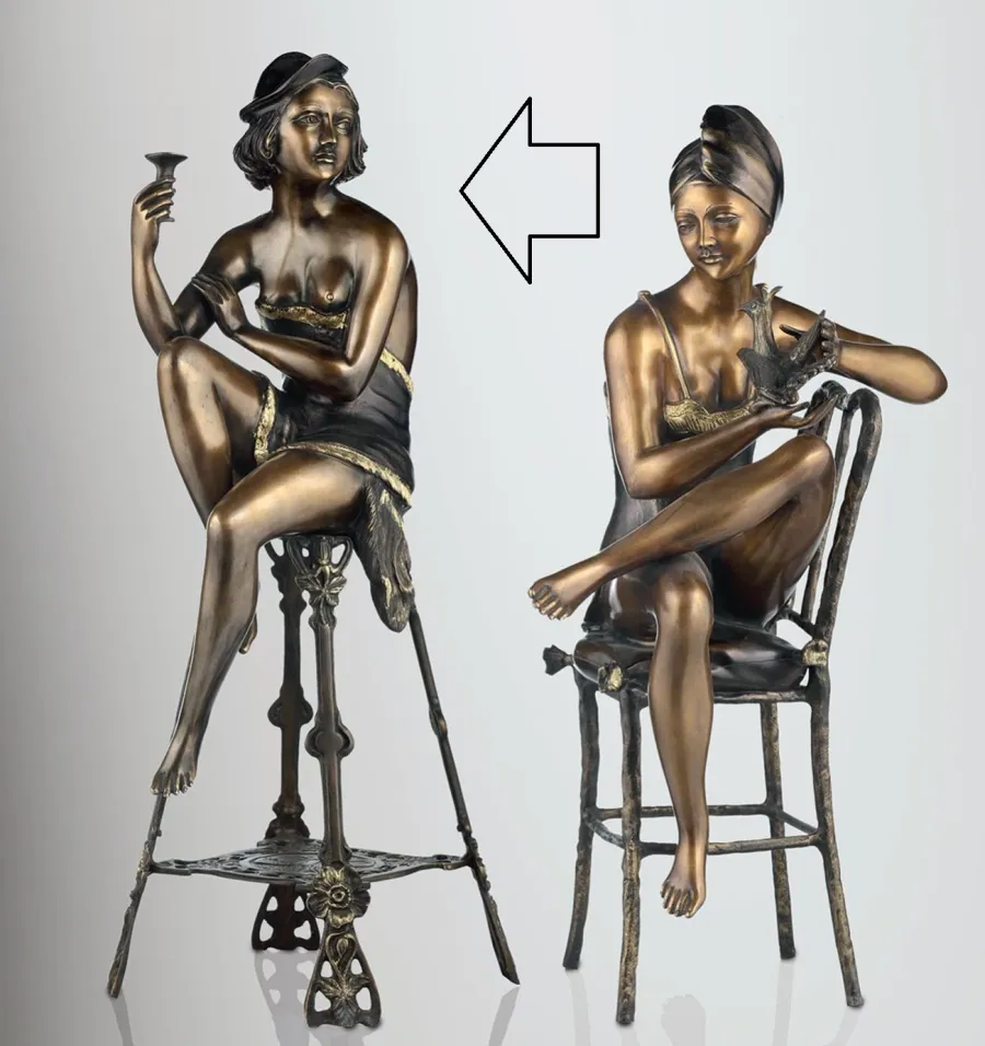 obrazek 1 Rzeźba z brązu odaliski - Fonderia Artistica Ruocco